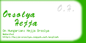 orsolya hejja business card
